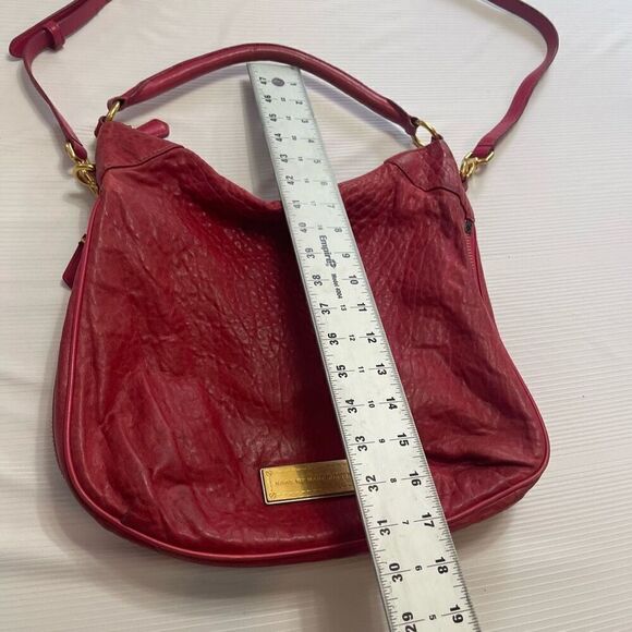 Marc By Marc Jacobs Red Washed Up Billy Hobo Bag Purse Handbag - Picture 3 of 14